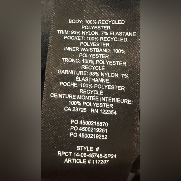 Aritzia Golden Traverse Convertible Cordura Hiking Pants Black Size 6 Camping - Picture 16 of 16